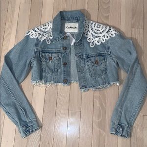 carmar cropped jean jacket